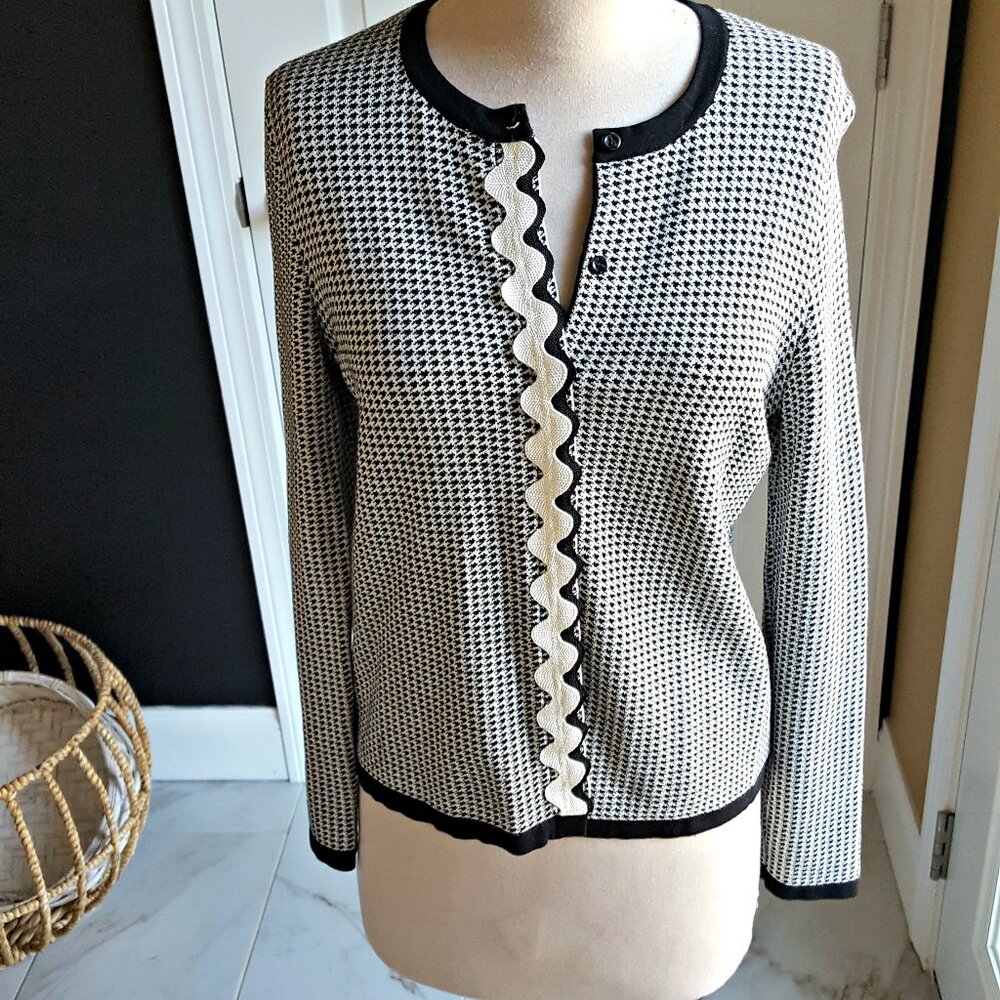 BRIC A BRAC Cardigan SWEATER AN TAYLOR SZ L